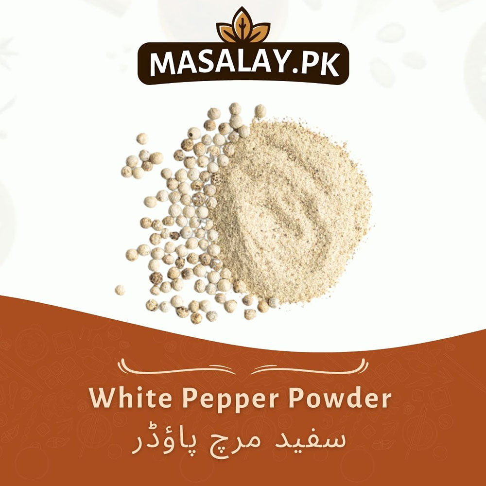 Mild White Pepper Powder - Smooth & Earthy Flavor